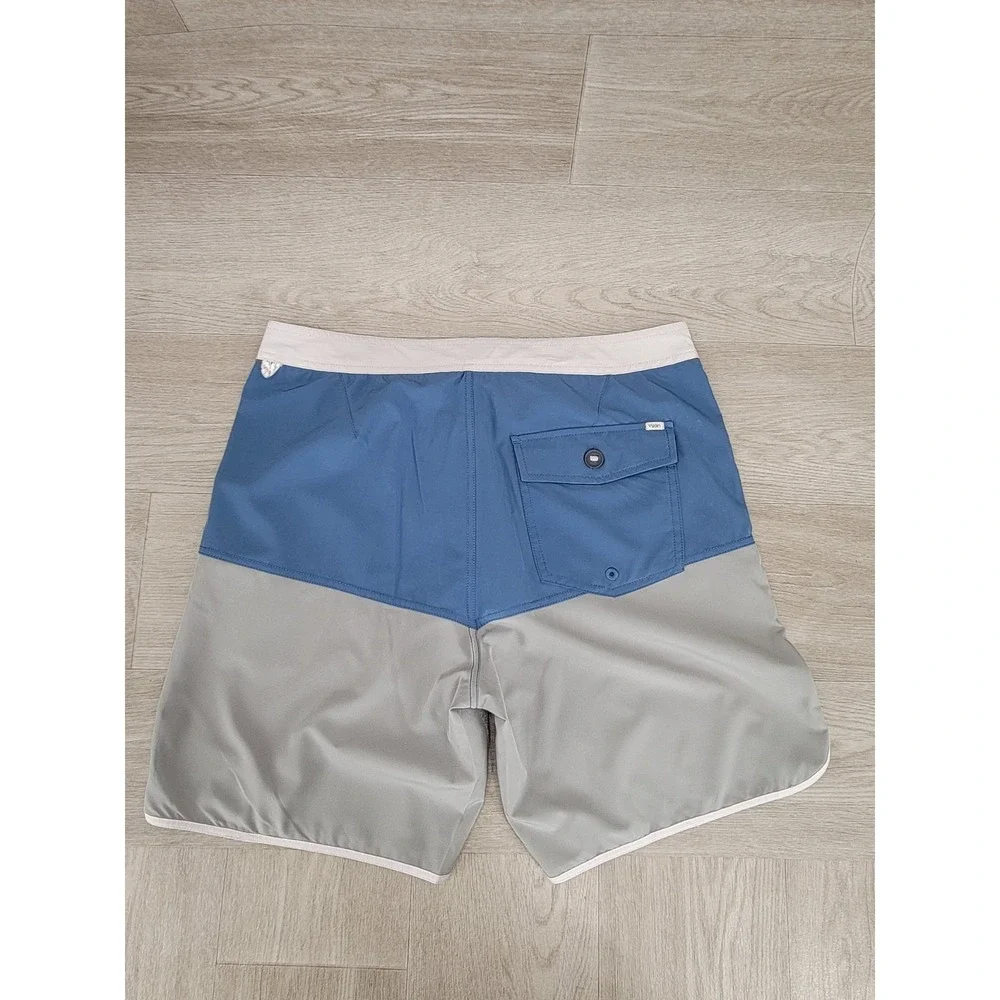 Vuori Cruise Board Shorts Men's 32 Blue Performance Outdoor Swim V314 7.5